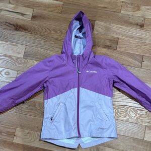 Columbia Kids/Girls purple raincoat size M 10/12